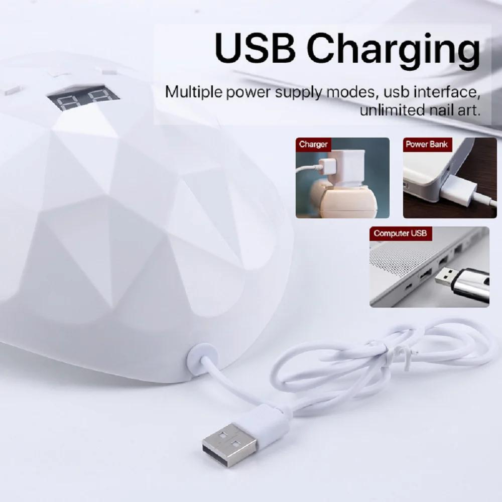 LINMANDA lampe à ongles 88W 18LED lumière Uv pour ongles lampe de durcissement 3 réglage de la minut