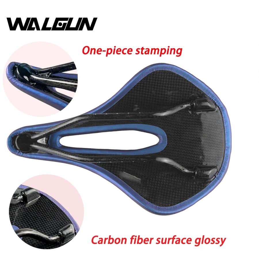 Selle ultralégère en Fiber de carbone dégradé bleu-violet adapté pour vélo vtt ts101 accessoires vtt
