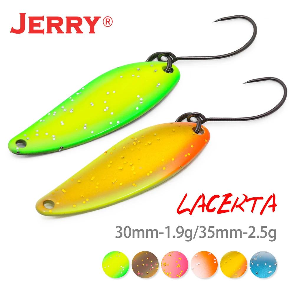 Jerry Lacerta pêche spinning cuillère leurres 1.9g 2.5g Aera truite pêche à la traîne crochets simpl