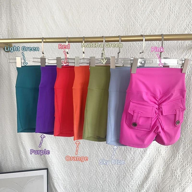 Shorts de yoga taille haute pour femmes - Shorts d'entraînement fitness confortables gym