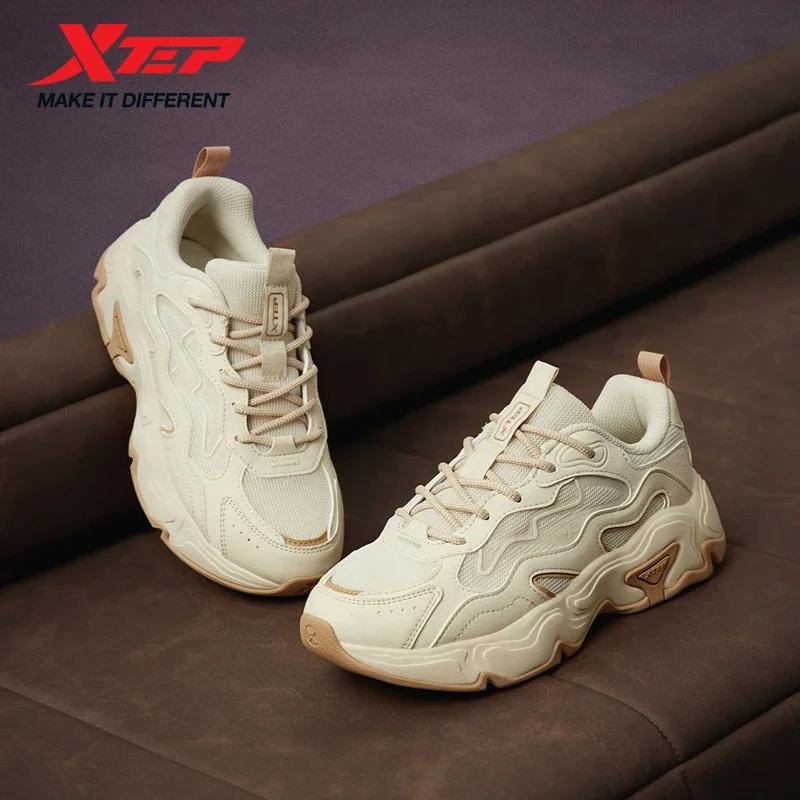 Xtep Youmu chaussures décontractées pour femmes 2025 été léger respirant à semelles épaisses tout as
