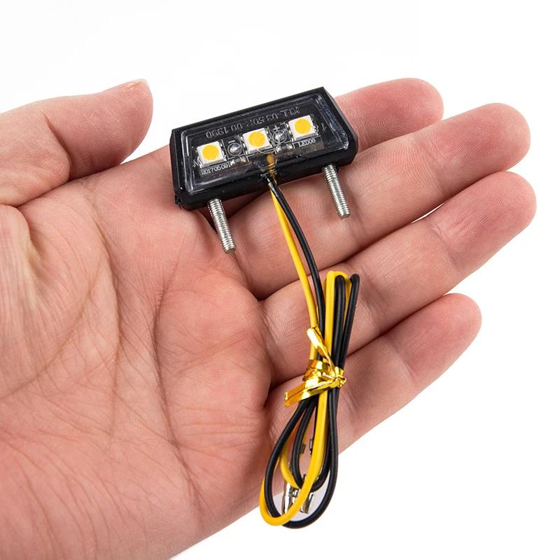 Plaque de planificateur de moto, lumière LED, étanche, 12V, 1 pièce