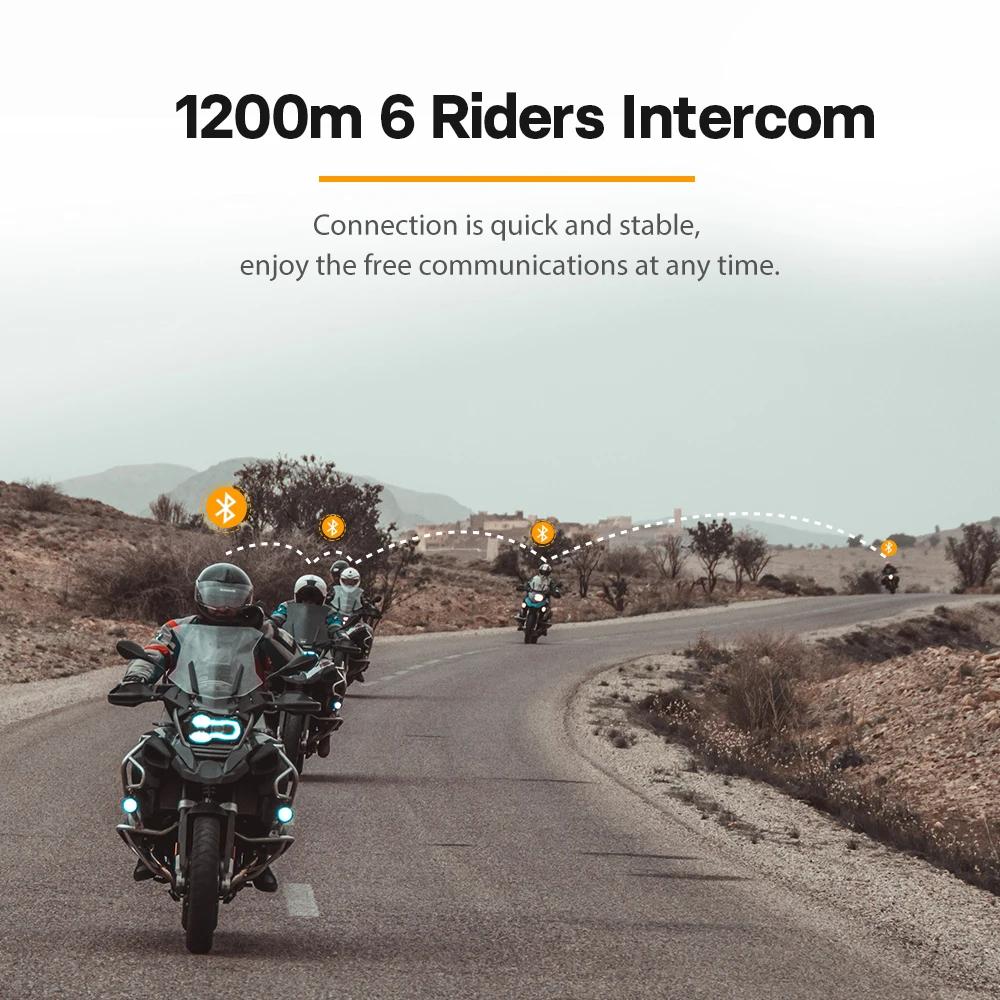 FreedConn moto interphone Bluetooth casque casque étanche musique partager BT 5.0 FM Radio commutate