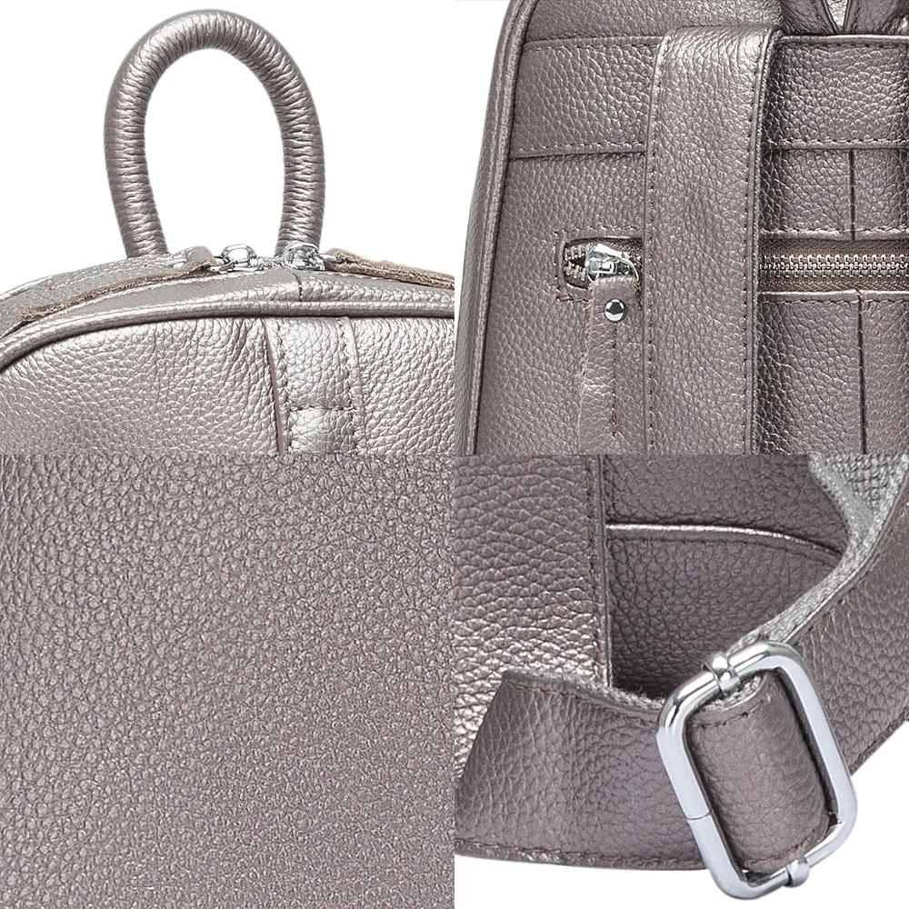 Zency – sac à dos en cuir véritable 100% souple pour femmes, sac à dos de voyage décontracté, sacoch