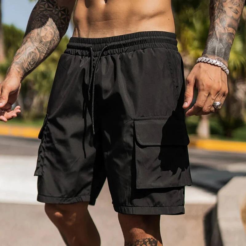 Shorts d'athlétisme homme séchage rapide GITF poches fermeture éclair course gymnastique fitness été