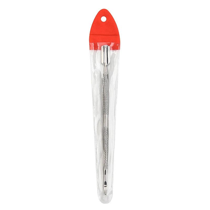 1Pcs En Acier Inoxydable Double Tête Cuticule Pusher Manucure Outils pour Ongles Vernis Colle Cuticu