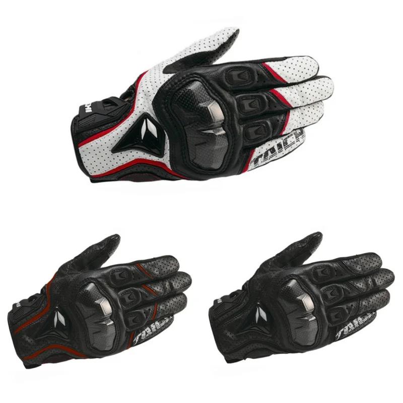 Gants de Moto en cuir véritable pour hommes, gants de course de Motocross RST390 391, printemps-auto