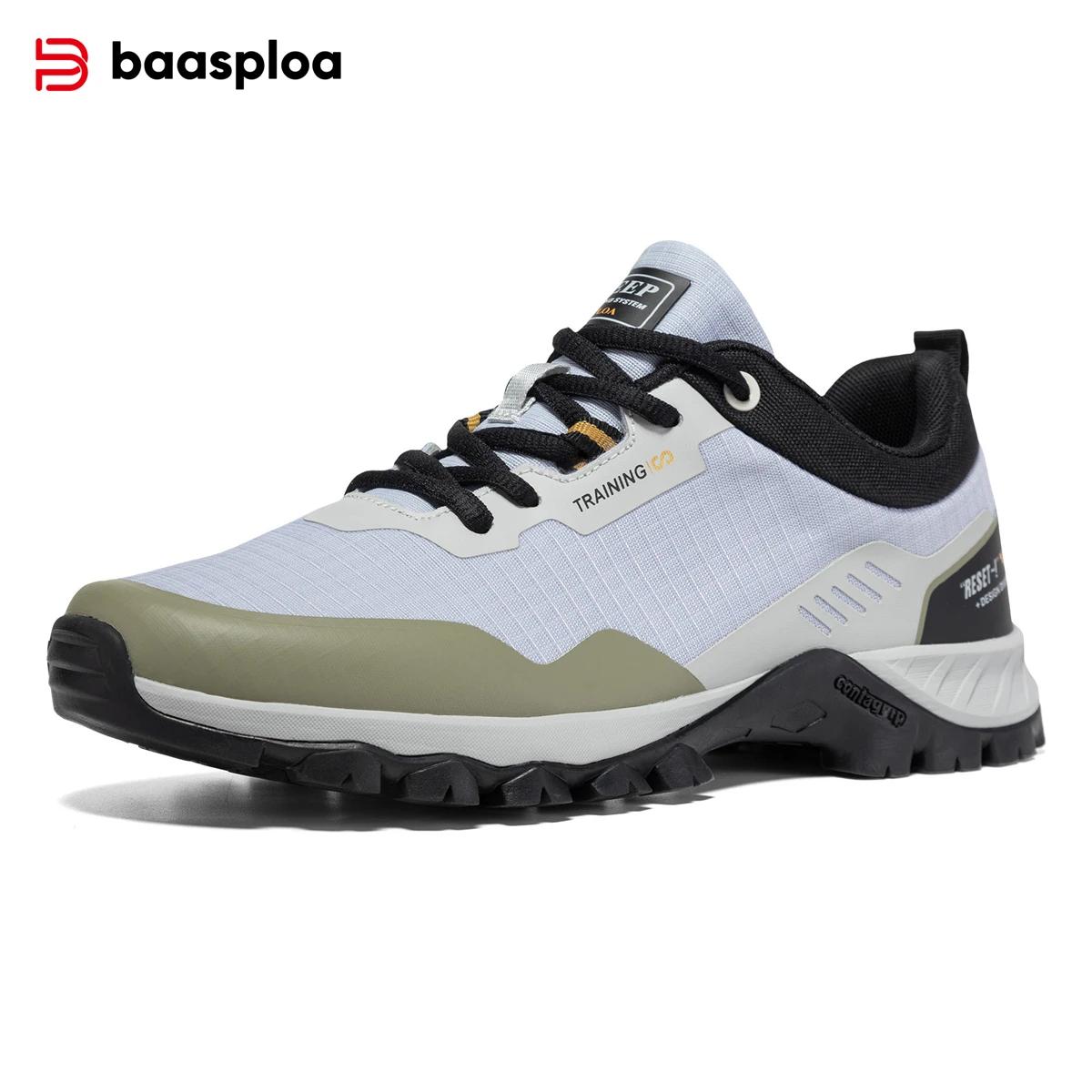 Baasploa-Chaussures de randonnée légères et imperméables pour hommes, baskets coordonnantes pour hom