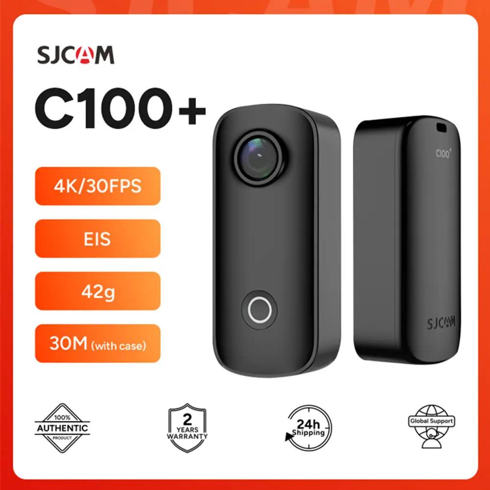 SJCAM C100 Plus caméra d'action 4K 30M étanche 2.4G WiFi Action Sport caméra d'action EIS casque de 