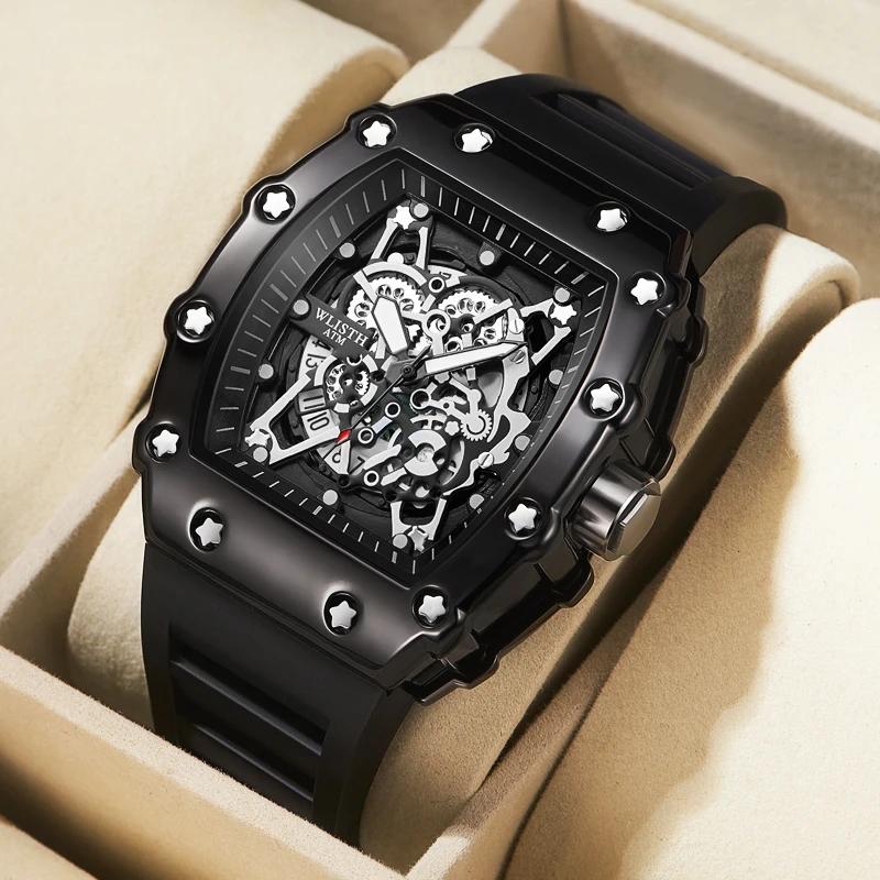 Montre de commerce extérieur grand cadran pour hommes Quartz étanche Sport carré montre lumineuse po