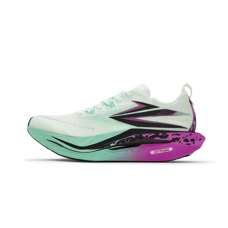 361 degrés flamme 5 chaussures de course pour hommes plaque de carbone respirant Stable rebond Gripp