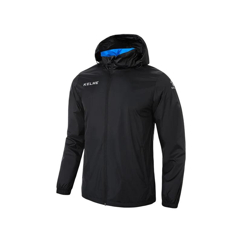 KELME coupe-vent pour hommes veste de course football enfant manteau coupe-vent à capuche veste impe