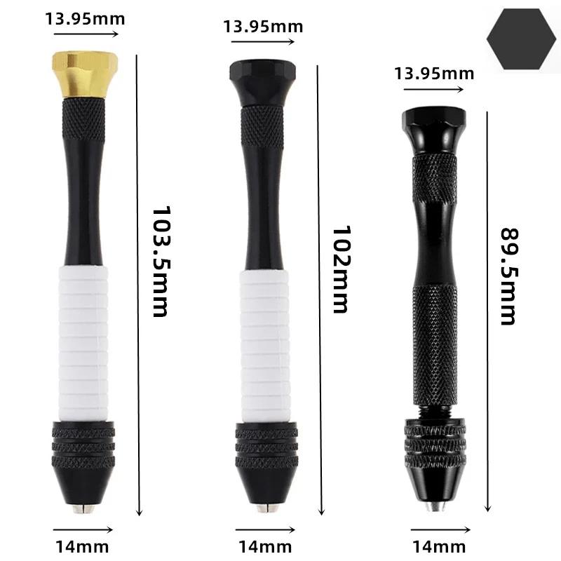 Mini perceuse à main en Micro aluminium 0.3-3.4mm, avec mandrin sans clé, outils manuels rotatifs, p