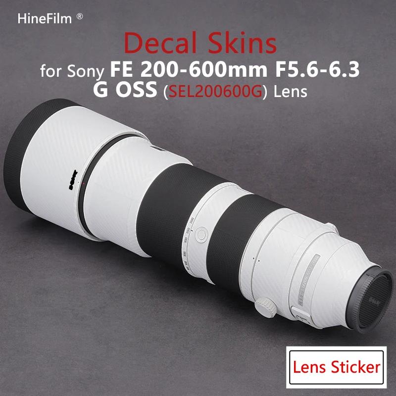 Autocollant d'objectif pour Sony SEL200600G, peau de décalcomanie pour Sony FE 200-600mm f/5.6-6.3G 