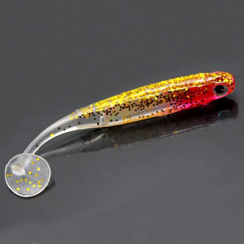 2 pièces/lot 7 cm/9 cm 2g/5g Wobbler leurre de pêche arc-en-ciel Shiner appât T queue bionique soupl