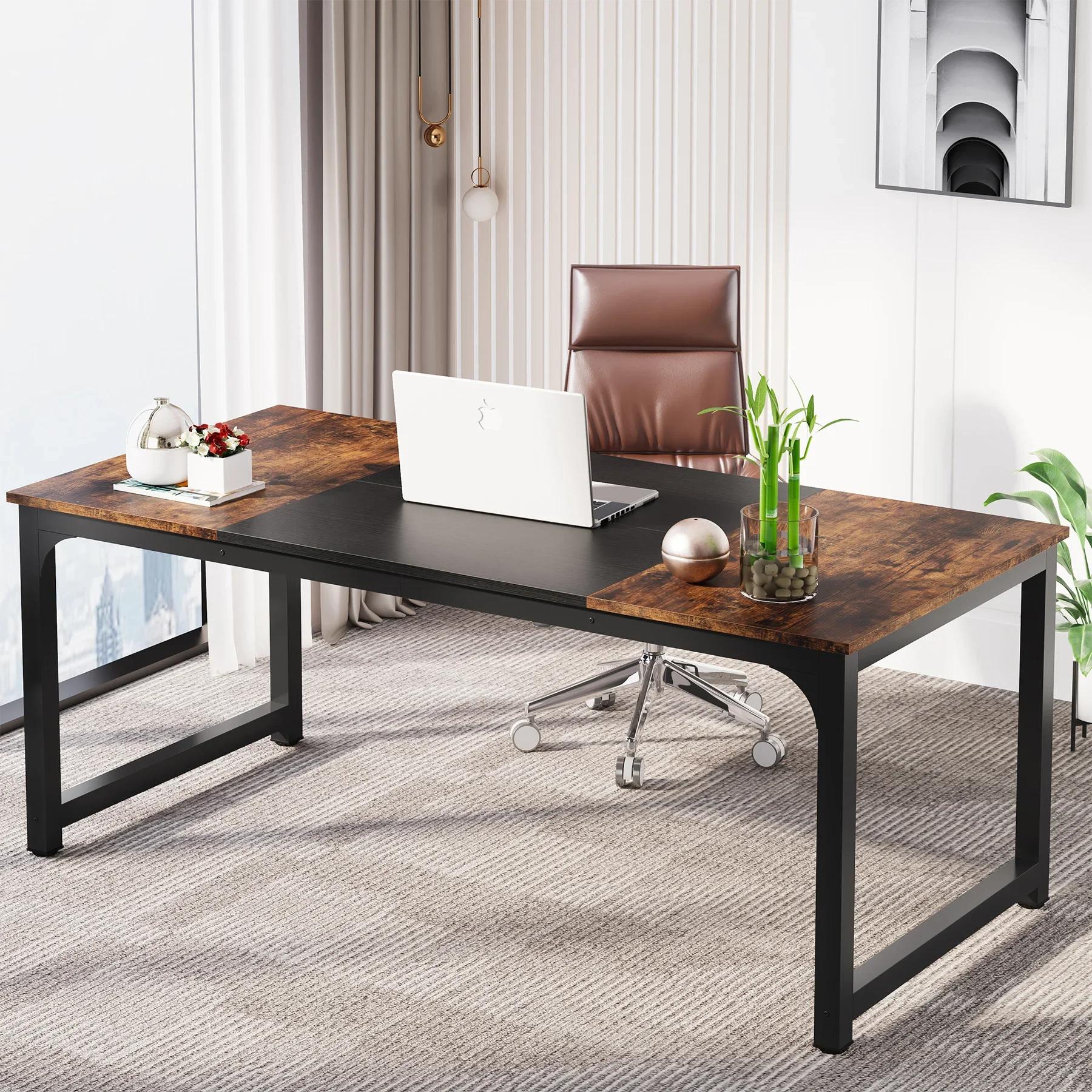 Tribesigns bureau d'ordinateur moderne grand bureau Table d'ordinateur bureau d'étude poste de trava