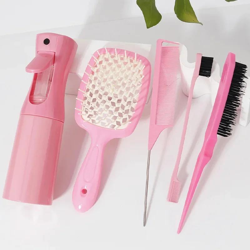 Ensemble d'outils pour cheveux, peigne creux à coussin d'air, Massage du cuir chevelu, peigne à queu