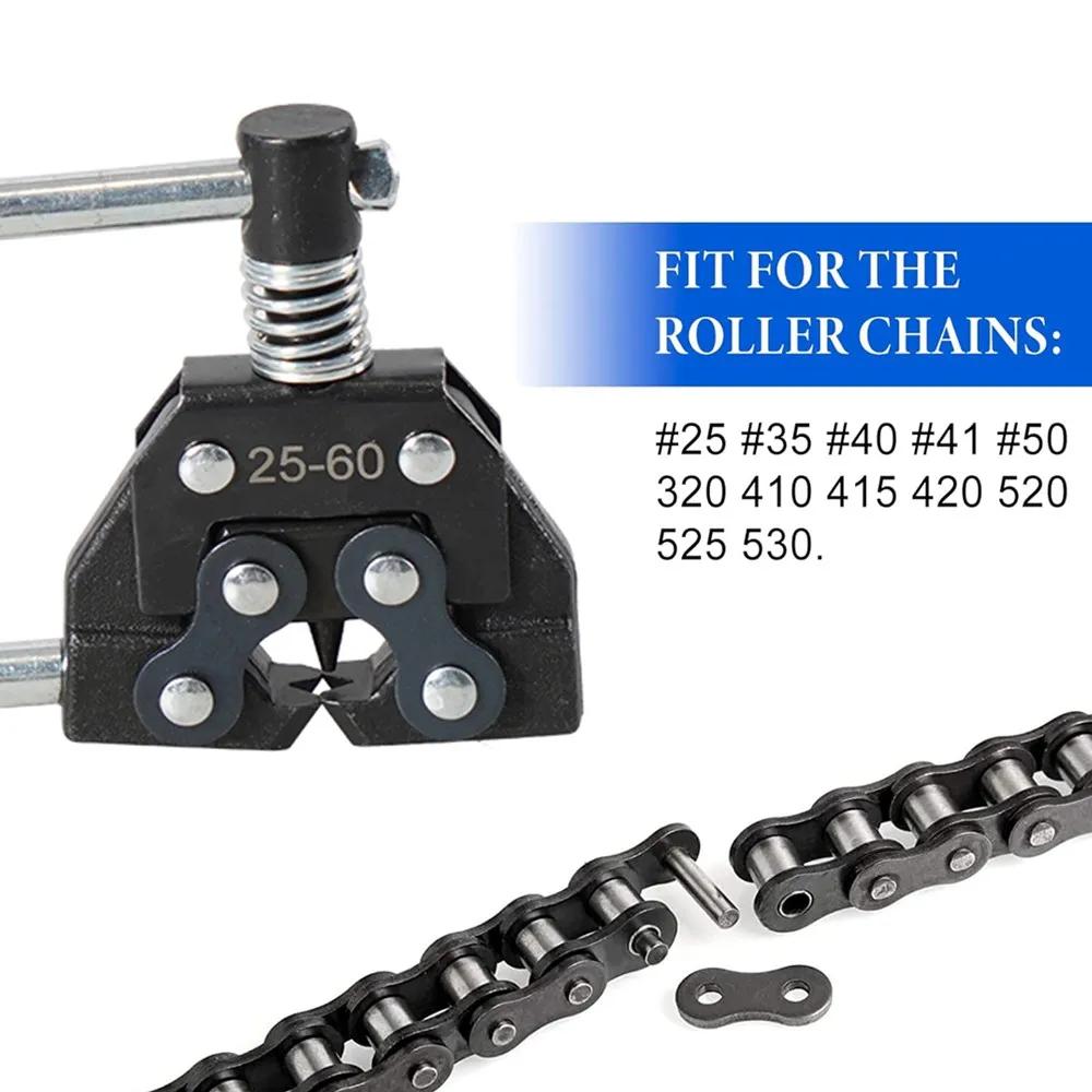 #25-60 Roller Chain Breaker Detacher Cutter Chaîne Extracteur Titulaire Outils Kit pour Moto Vélo Al