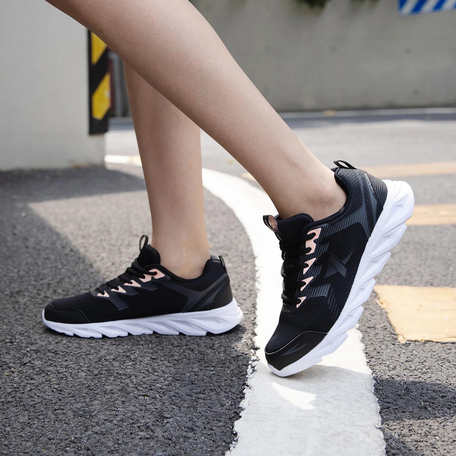 Xtep – chaussures de course blanches pour femmes, baskets de sport décontractées résistantes à l'usu
