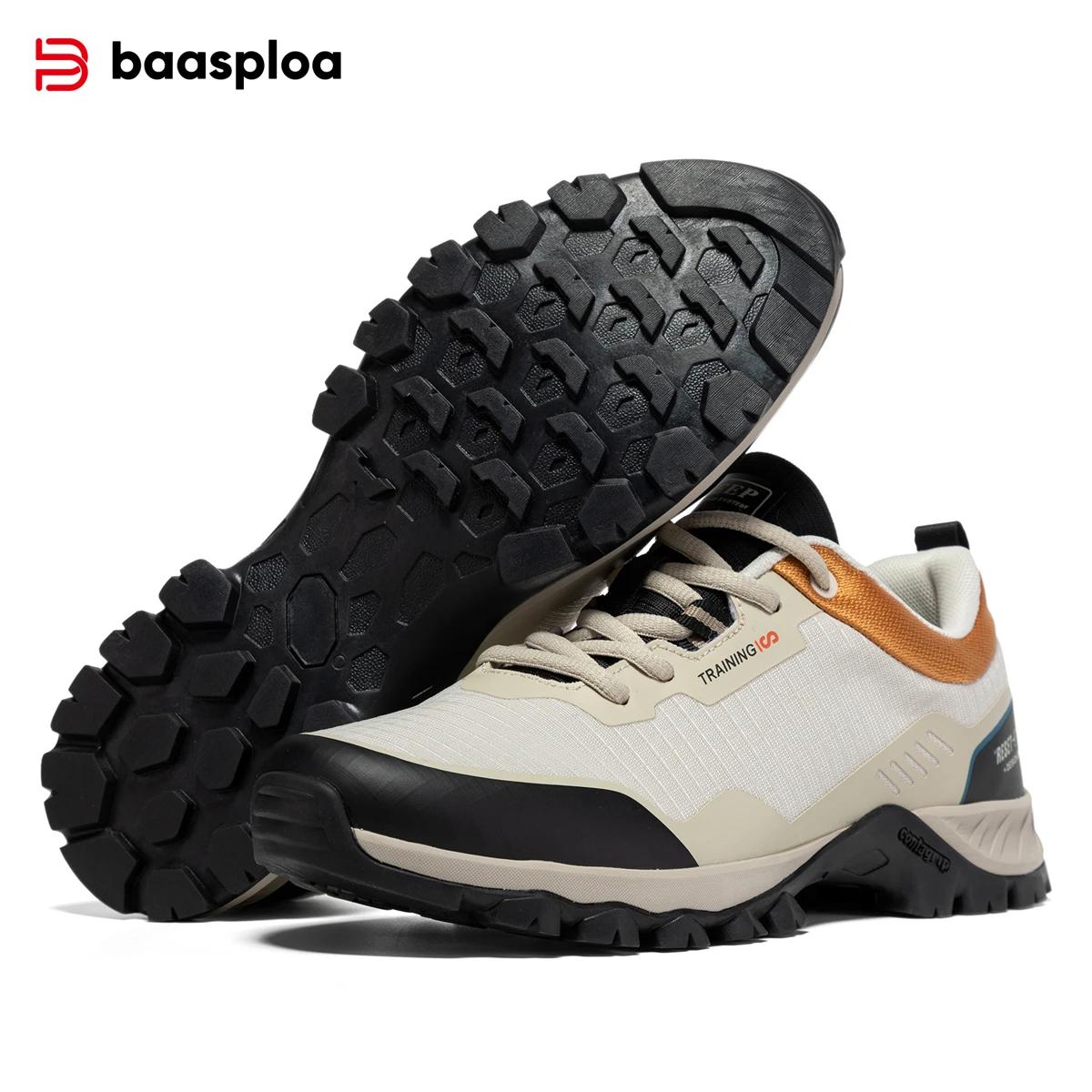 Baasploa-Chaussures de randonnée légères et imperméables pour hommes, baskets coordonnantes pour hom