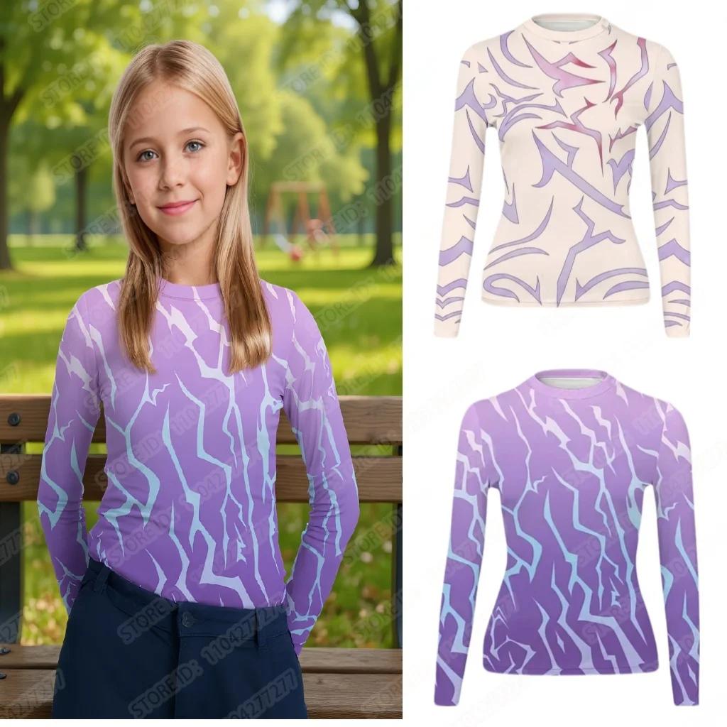 Corée POP filles tatouage imprimé pyjamas Cosplay tatouage haut Costume enfants haut de sport diable