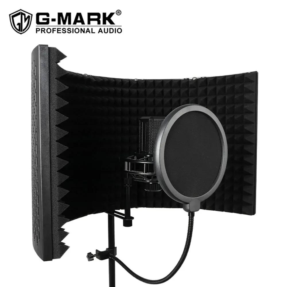 G-MARK 5 bouclier d'isolation de microphone statique de studio professionnel de livre de réflexion d