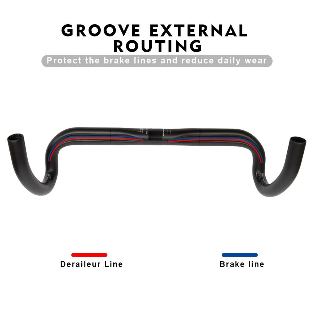 RXL SL-Guidon de vélo de route en carbone, diamètre 31.8mm, UD 256 380/400/420/440mm