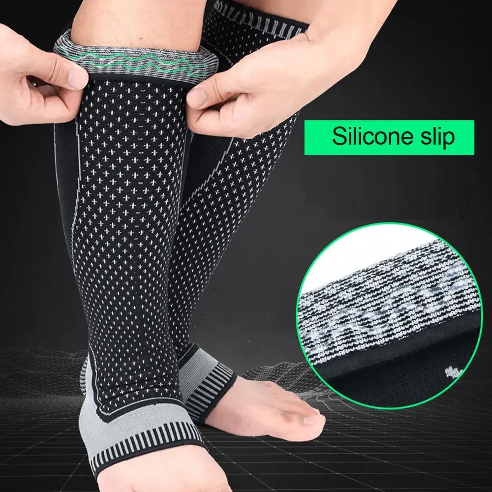 1 pièces femmes hommes Compression mollet manches soutien adapté pour la course basket-ball Protecti