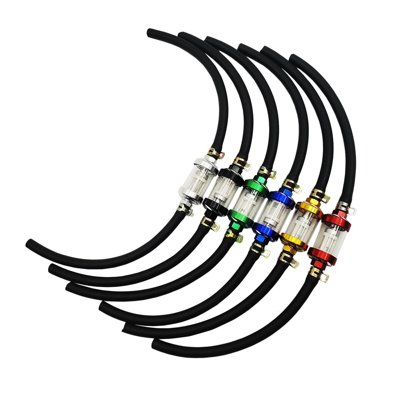 Filtre à carburant intérieur de Moto 8mm, filtres à essence + tuyau de conduite de carburant d'essen