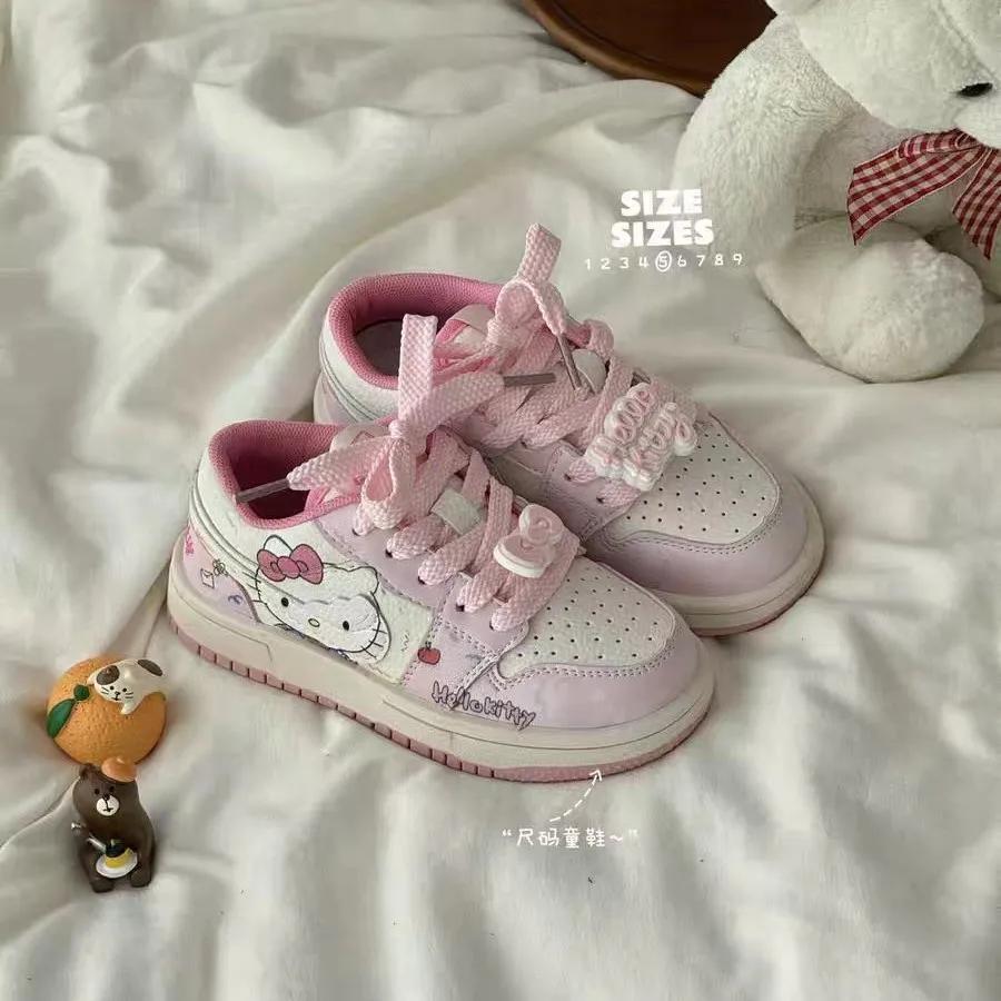 Sanrio Girl Hello Kitty – baskets de loisirs à la mode pour l'automne et l'hiver, baskets confortabl
