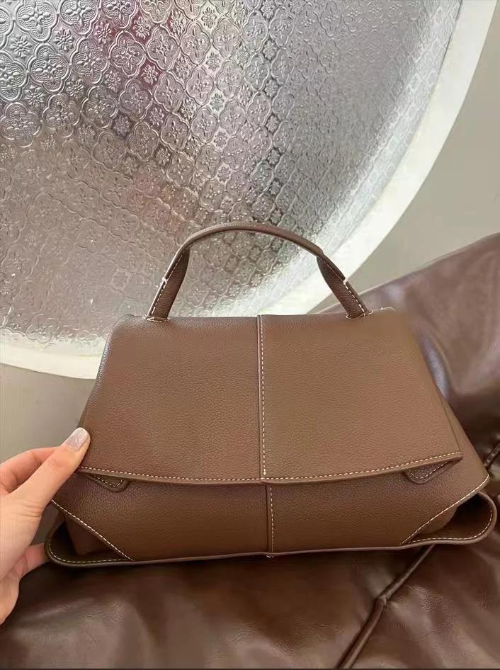 Nouveau sac à main en cuir véritable pour femmes, sac fourre-tout de luxe en cuir de vachette, sac à