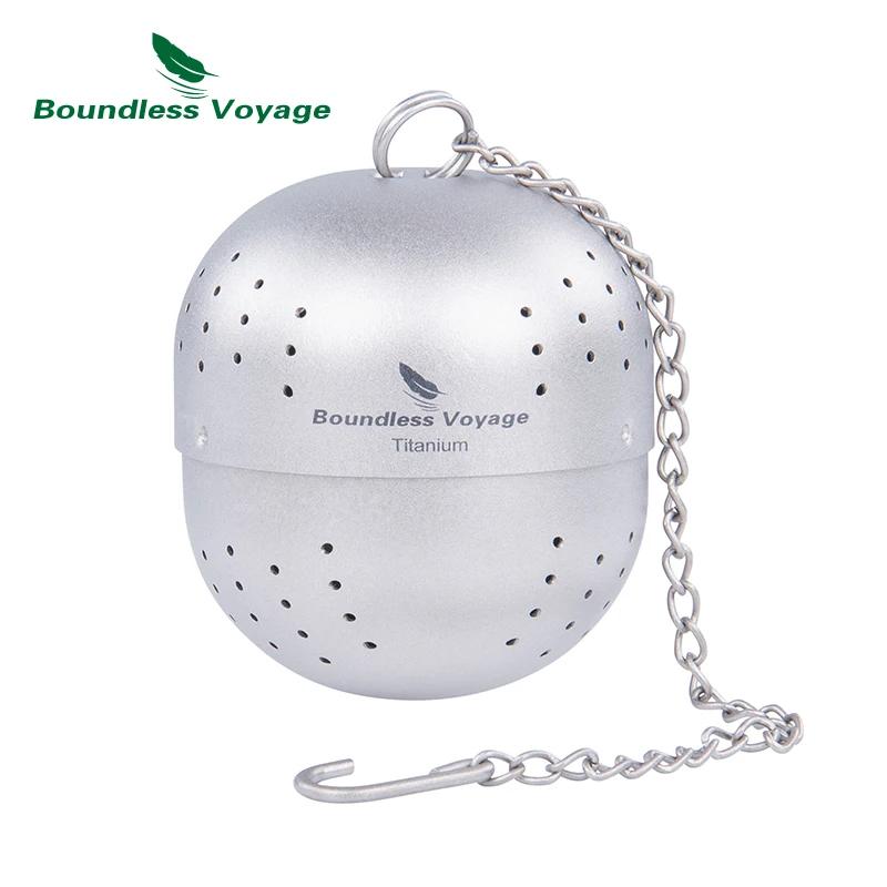 Infuseur à thé en titane, Voyage sans limite, filtre à thé, boule de thé, infuseur pour thé en vrac,