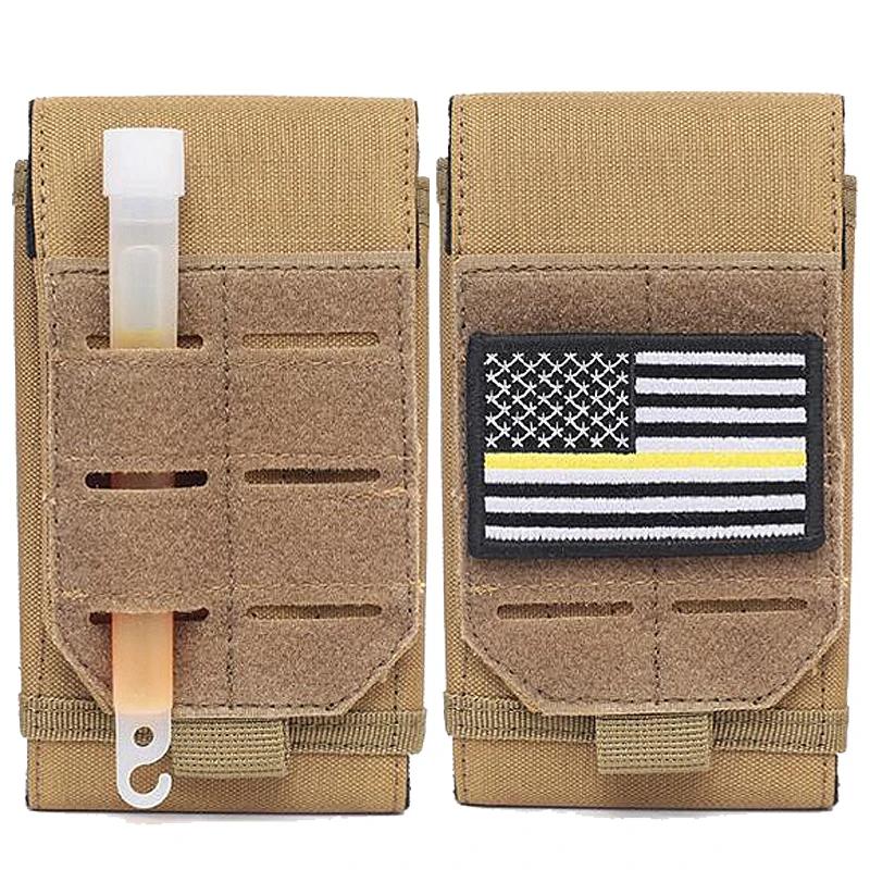 Pochette de téléphone Molle Laser 1000D, robuste, étanche, petit support de téléphone portable tacti