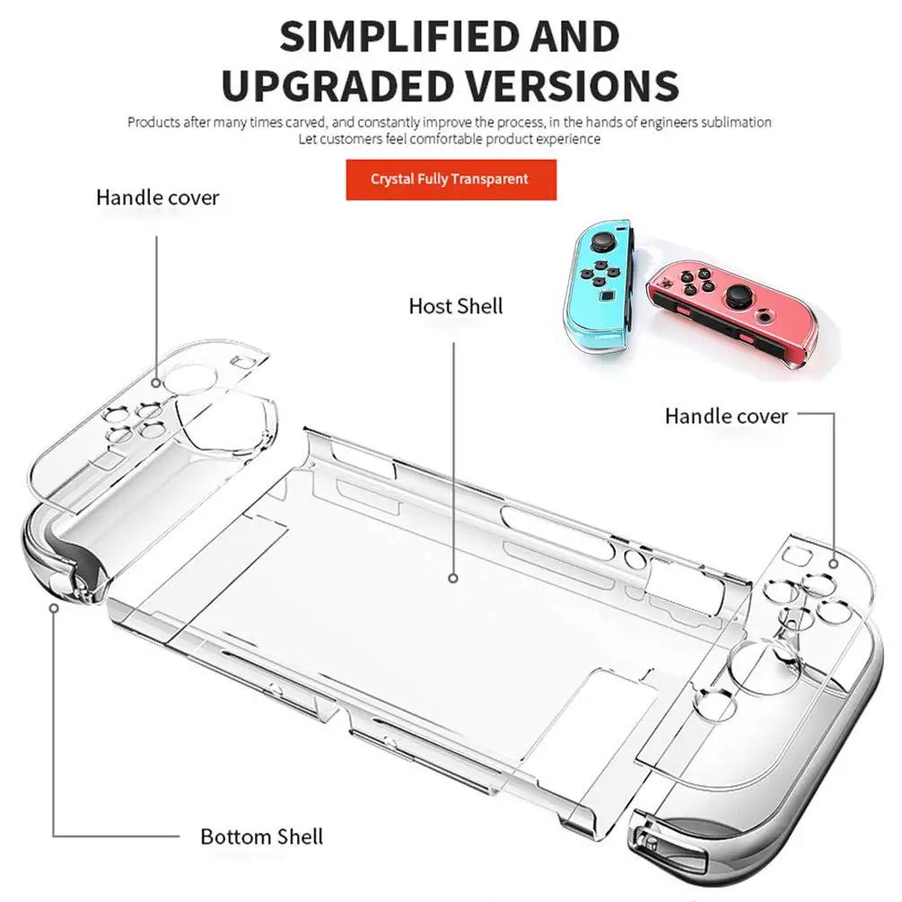 Étui rigide transparent acoplable pour Nintendo Switch 3 en 1, housse de protection pour Nintendo Sw