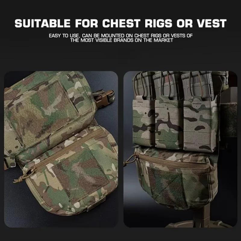 Gilet de chasse, sac banane, porte-plaque, poche FCPC V5, plate-forme de poitrine, pochette de chute