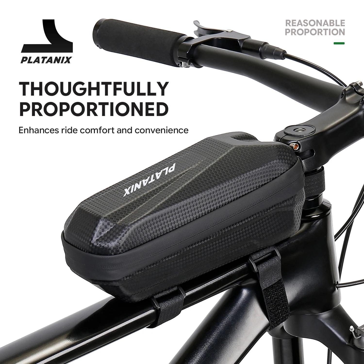Sacoche de vélo rigide PLATANIX EVA pour VTT et vélos de route - Sacoche de cadre avant, sacoche de 