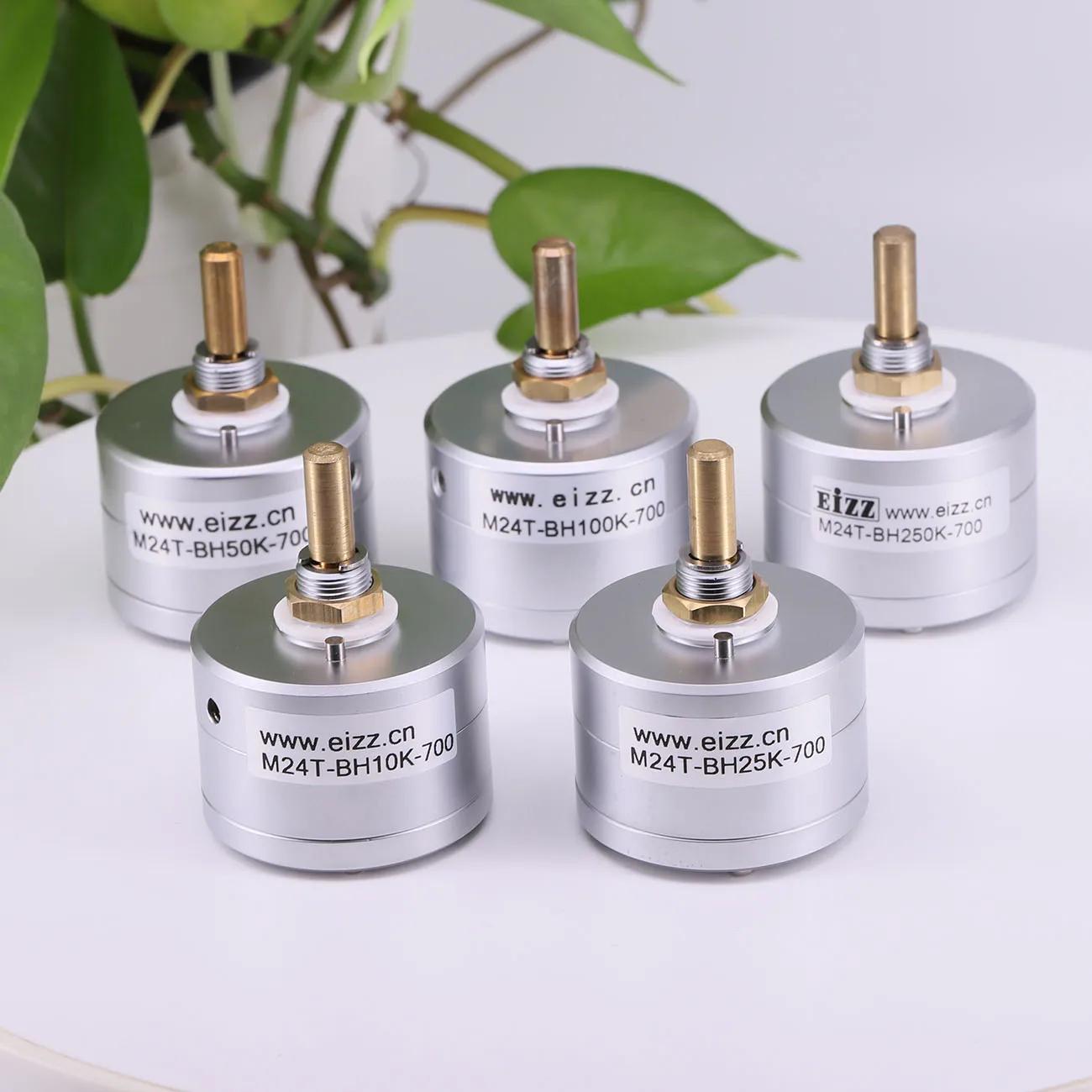 1PC EIZZ Potentiomètre de volume mono/bi-canal 4 canaux 10K 25K 50K 100K 250K 24 pas, Atténuateur au