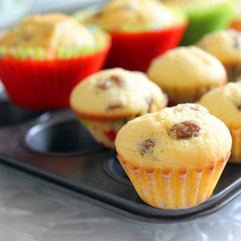 6/12 tasses carré Cupcake Pan Muffin plateau Cupcake moule Muffin Pan acier au carbone plat de cuiss