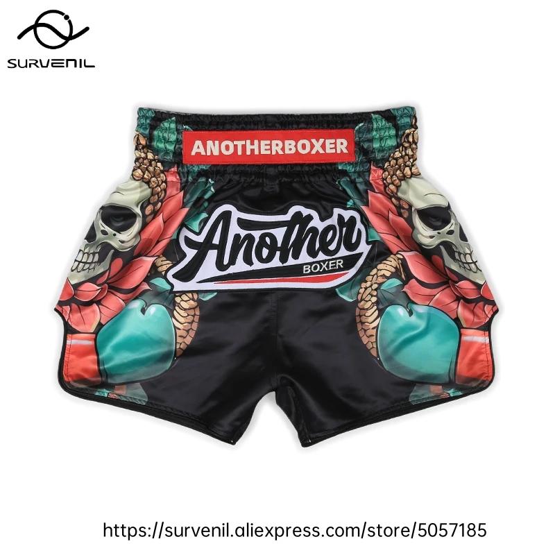 Short Muay Thai MMA - Short combat sublimé crâne respirant séchage rapide pour hommes femmes