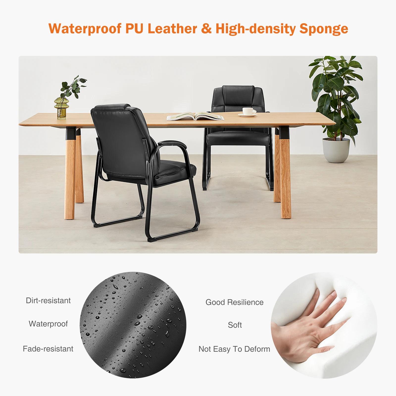 JHK dossier rembourré ergonomique salon chaise de jeu étanche en cuir PU siège de salle d'attente ép