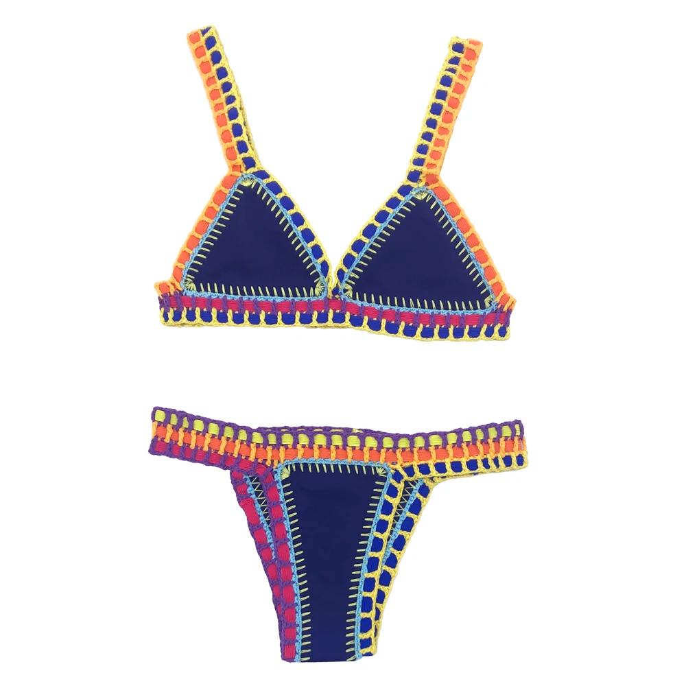 Maillot de bain rouge élastique, sexy, mignon, vert, trempé, rose, fait main, bleu marine, crochet, 