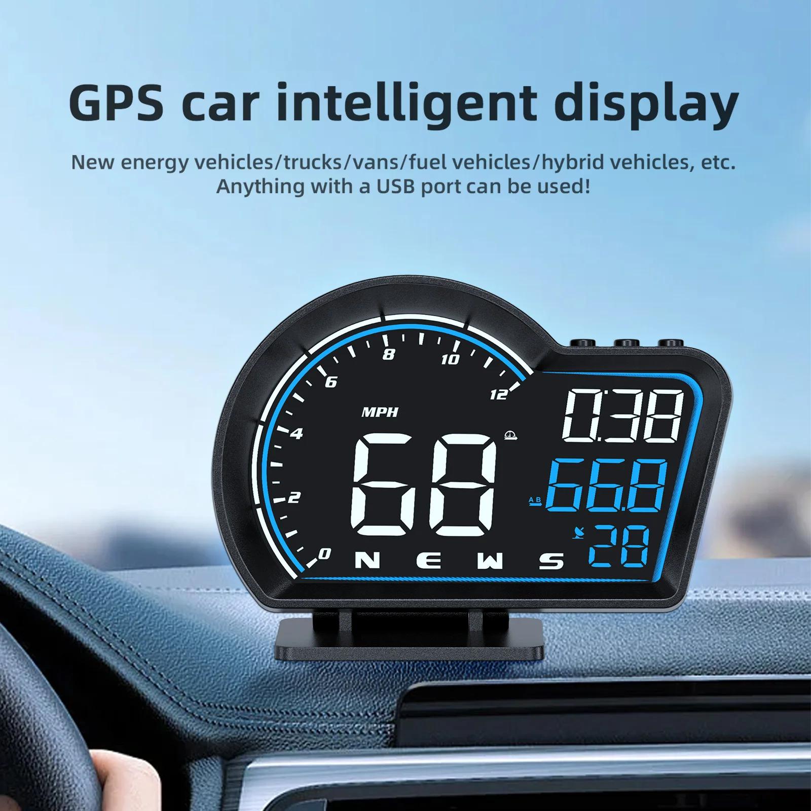 Compteur de vitesse GPS universel à affichage tête haute, toutes les voitures, Klaissée, MPH, rappel