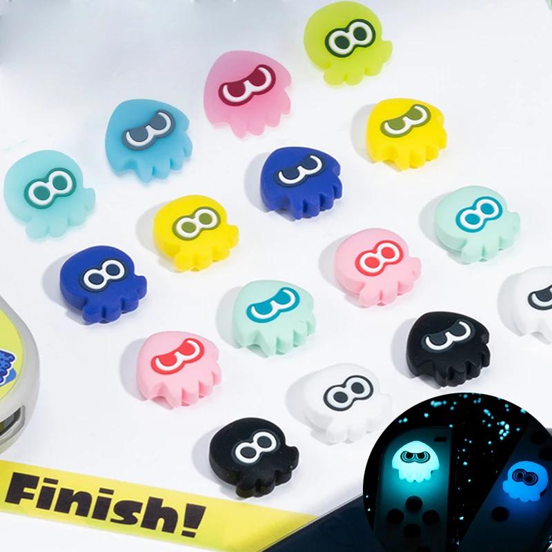 Couvercle de Joystick souple en Silicone coloré poulpe calmar pour Nintendo Switch Oled NS Lite Joy-
