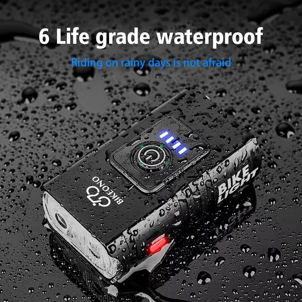 1000LM vélo lumière phare T6 vélo lampe de poche LED USB torche Rechargeable en alliage d'aluminium 