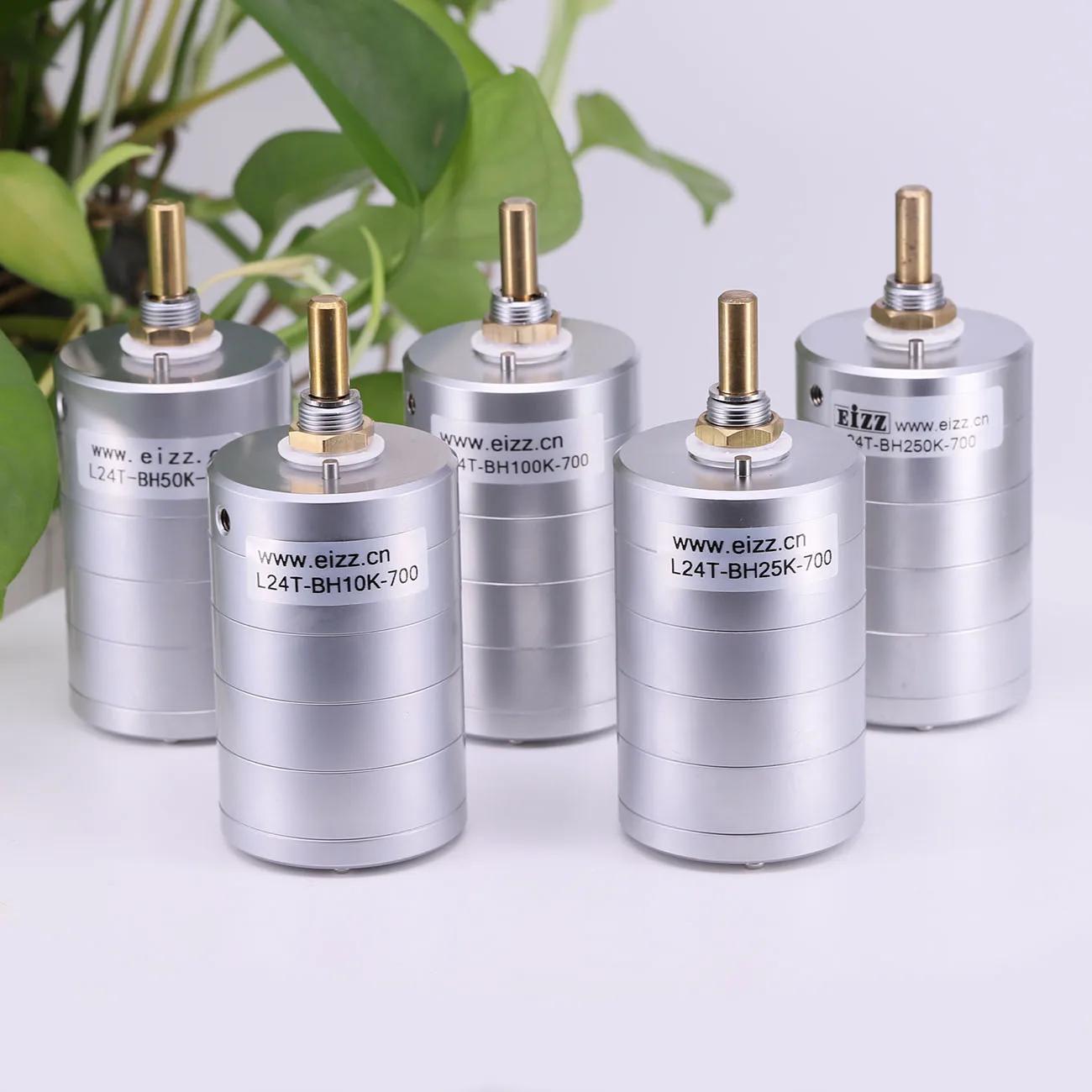 1PC EIZZ Potentiomètre de volume mono/bi-canal 4 canaux 10K 25K 50K 100K 250K 24 pas, Atténuateur au