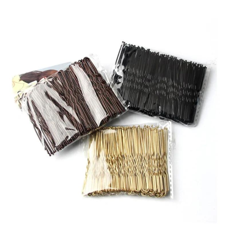 Épingles à cheveux en forme de U pour femmes et filles, 50 pièces, pour chignon, coiffure en métal,