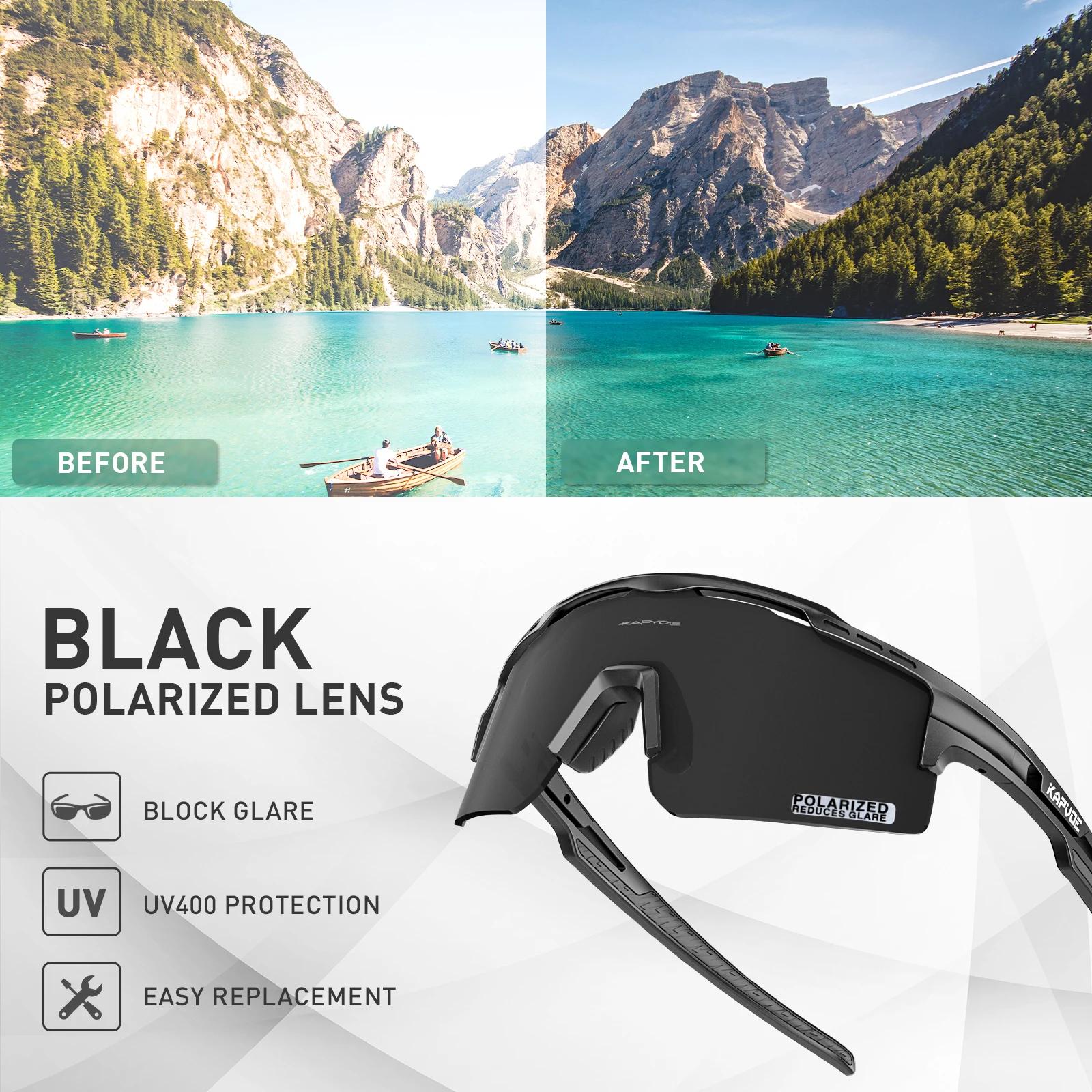 Lunettes de cyclisme polarisées pour vtt, lunettes de soleil de sport, de course, pour hommes et fem