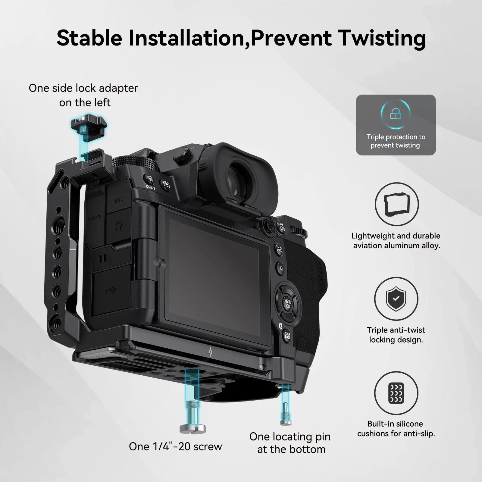 Cage de caméra SmallRig pour FUJIFILM X-H2 / X-H2S, plate-forme de caméra de fabrication vidéo en al