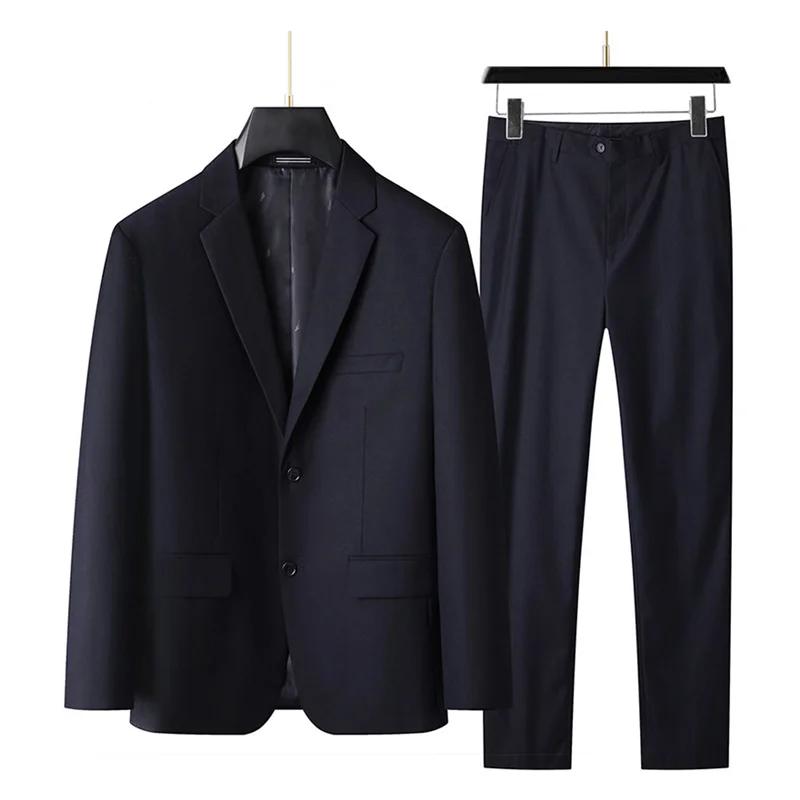 Costume et pantalon décontractés pour hommes, ensemble deux pièces, grande taille XL-9XL, belle robe