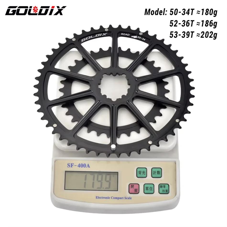 GOLDIX – Double plateau à 22/20 vitesses, 50-34T 52-36T 53-39T, roue à montage Direct pour manivelle